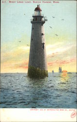 Minot Ledge Light, Boston Harbor, Mass Postcard