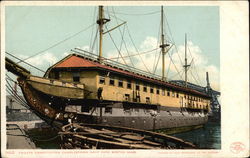 Frigate Constitution Charlestown Navy Yard Boston, MA Postcard Postcard