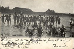 Bathing Beach, Western Park Louisville, KY Postcard Postcard