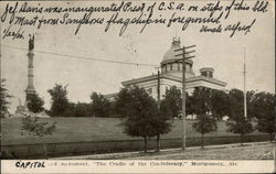 Capitol Monument, The Cradle of the Confederacy Montgomery, AL Postcard Postcard