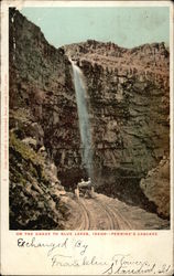 On the Grade to Blue Lakes, Perrine's Cascade Postcard