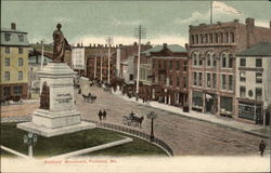 Soldiers' Monument Portland, ME Postcard Postcard