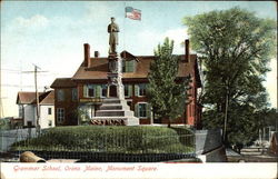 Grammar School, Monument Square Orono, ME Postcard Postcard