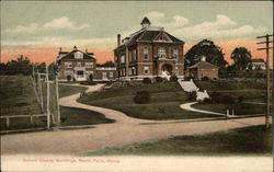 Oxford County Buildings South Paris, ME Postcard Postcard