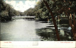 Lake at Epworth Park Lincoln, NE Postcard Postcard