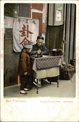 Chinese fortune teller, Chinatown San Francisco, CA Postcard Postcard