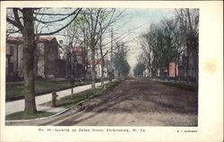 Looking up Julian Street Parkersburg, WV Postcard Postcard