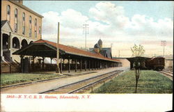 NYCRR Station Schenectady, NY Postcard Postcard