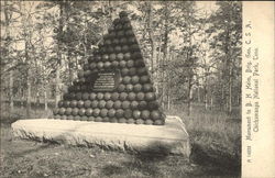 Monument to B.H. Helm, Brig. Gen. C.S.A., Chickamauga National Park, Tenn Lookout Mountain, TN Postcard Postcard