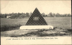 Monument to Col. Edward A. King, Chickamauga National Park, Tenn Lookout Mountain, TN Postcard Postcard