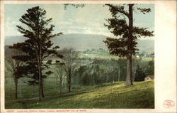 Looking North from Lenox Berkshire Hills, Mass Massachusetts Postcard Postcard