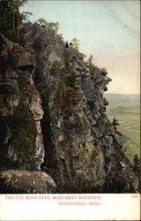 The Old Man's Face, Monument Mountain Housatonic, MA Postcard Postcard