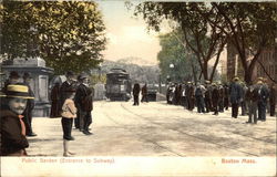 Public Garden (Entrance to Subway) Postcard