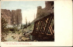 Castle Gate, Price Canyon Postcard