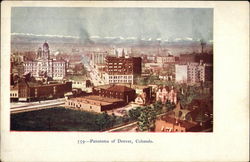 Panorama of Denver Colorado Postcard Postcard