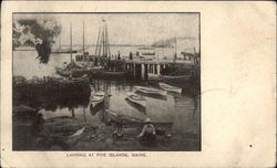 Landing at Five Islands, Maine Postcard