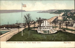 Claremont and Hudson River from Grants Tomb Postcard