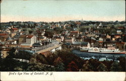 Bird's Eye View of Catskill, N.Y Postcard