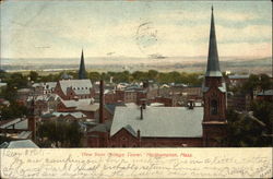 View from College Tower Northampton, MA Postcard Postcard