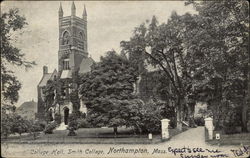 College Hall, Smith College Postcard