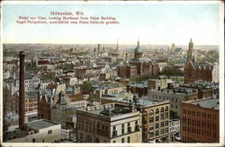 Looking Northeast from Pabst Building Postcard