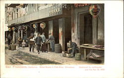 Street Scene in Fish Alley, Chinatown, Destroyed by Earthquake and Fire Apr. 18, 1906 San Francisco, CA Postcard Postcard