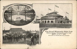 The Great Minnesota State Fair Midway Between Minneapolis and St. Paul Postcard Postcard