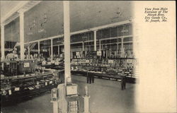 View From Main Entrance of The Hirsch Bros. Dry Goods Co St. Joseph, MO Postcard Postcard