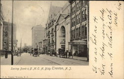 Saving Bank & YMCA Bldg Trenton, NJ Postcard Postcard