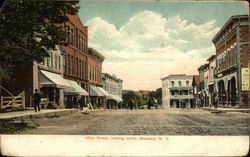 Main Street, Looking North Massena, NY Postcard Postcard