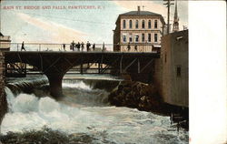 Main St. Bridge and Falls Postcard