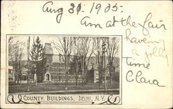 County Buildings Postcard