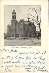 City Hall Haverhill, MA Postcard Postcard