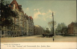 The "Vendome" and Commonwealth Ave Boston, MA Postcard Postcard