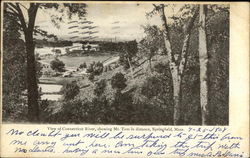 View of Connecticut River, Showing Mt. Tom in Distance Springfield, MA Postcard Postcard