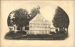 SOLDIERS' MONUMENT TILTON, NH Postcard Postcard