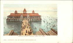 Garfield Bathing Pavilion, Great Salt Lake Salt Lake City, UT Postcard Postcard