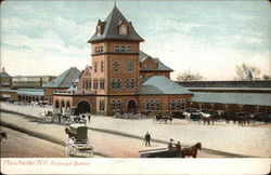 Railroad Station Postcard