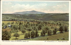 New England Views on Boston & Maine, RR; from Beech Hill Mount Monadnock, NH Postcard Postcard