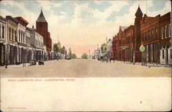 West Ludington Ave Postcard