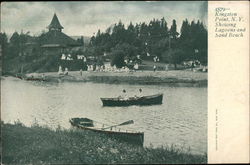 Lagoons and Sand Beach, Kingston Point New York Postcard Postcard