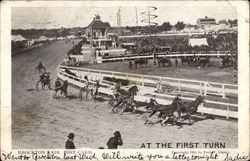 At the First Turn, Brockton Fair Massachusetts Postcard Postcard