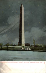 Washington Monument (night scene) Postcard