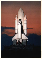 Rollout of the Space Shuttle Columbia Postcard