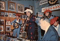 Ernest Tubb and his Famous Texas Troubadours Perform on the Mid-Night Jamboree Men Postcard Postcard