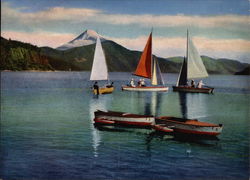 Boats on the Lake Postcard