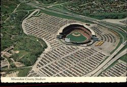 Milwaukee County Stadium Postcard