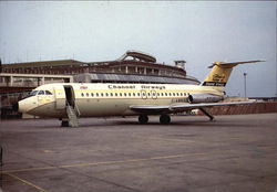 Channel Airways - G-AVGP BAC 1-11 408EF Postcard