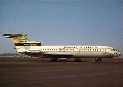 Channel Airways - Hawker Siddeley Trident 1E Aircraft Postcard Postcard