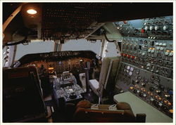 Cargolux Boeing 747-200 Cockpit Postcard